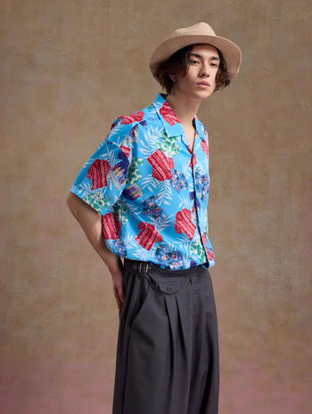 Unlimited Mote - Full Print Hawaiian Aloha Shirt - Blue