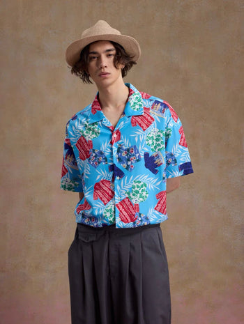Unlimited Mote - Full Print Hawaiian Aloha Shirt - Blue