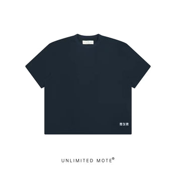 Unlimited Mote - ''Dust'' Bamboo Texture Tee - Navy