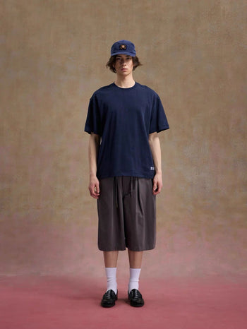 Unlimited Mote - ''Dust'' Bamboo Texture Tee - Navy