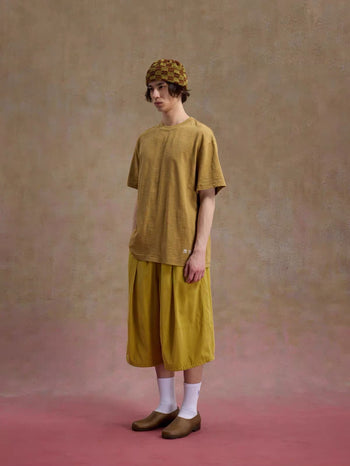 Unlimited Mote - ''Dust'' Bamboo Texture Tee - Mustard