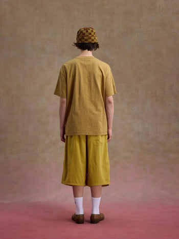 Unlimited Mote - ''Dust'' Bamboo Texture Tee - Mustard