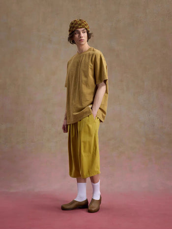 Unlimited Mote - ''Dust'' Bamboo Texture Tee - Mustard