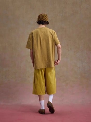 Unlimited Mote - ''Dust'' Bamboo Texture Tee - Mustard