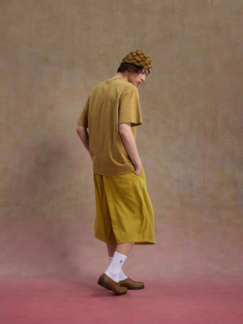 Unlimited Mote - ''Dust'' Bamboo Texture Tee - Mustard