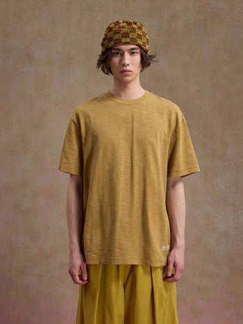 Unlimited Mote - ''Dust'' Bamboo Texture Tee - Mustard