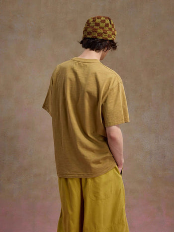 Unlimited Mote - ''Dust'' Bamboo Texture Tee - Mustard
