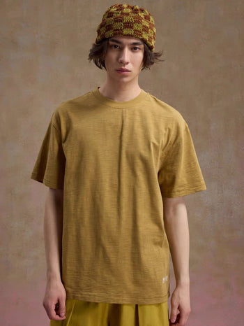 Unlimited Mote - ''Dust'' Bamboo Texture Tee - Mustard