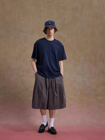 Unlimited Mote - ''Dust'' Bamboo Texture Tee - Navy