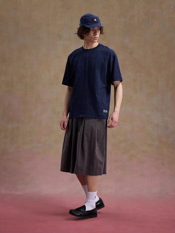Unlimited Mote - ''Dust'' Bamboo Texture Tee - Navy
