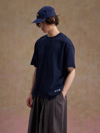 Unlimited Mote - ''Dust'' Bamboo Texture Tee - Navy