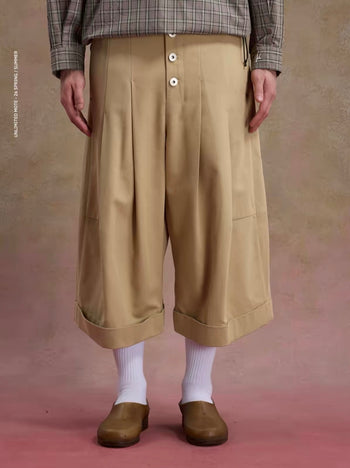 Unlimited Mote - Button Jorts - Khaki