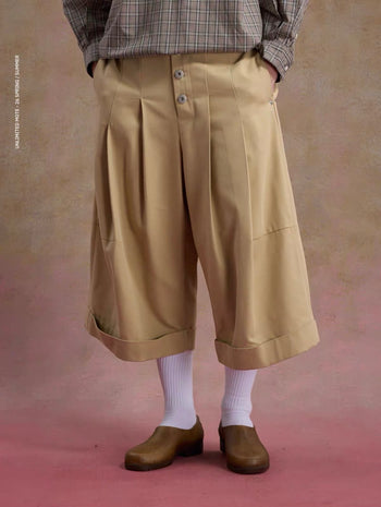 Unlimited Mote - Button Jorts - Khaki