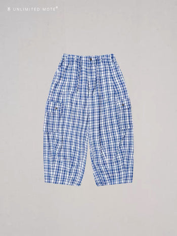 Unlimited Mote - Blue Plaid Cargo Pants 3.0