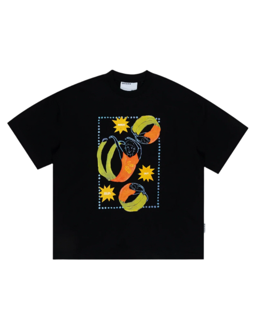 HdPc Paper Human Tee - Black