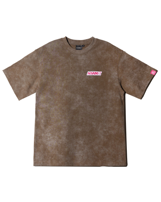 Against Lab - Logo Washed Tee Brown