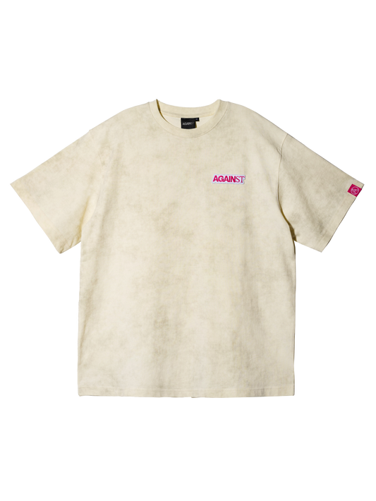 Against Lab - Logo Washed Tee - Cream