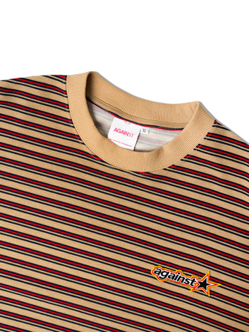 Against Lab -Stripe Star L/S Tee