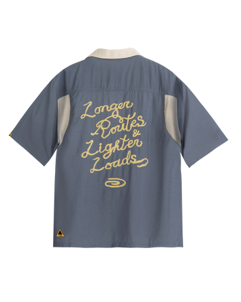 FTMD. Routes Bowling Shirt - Blue