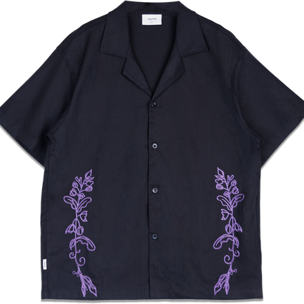 Anything Holiday - Lavender Drift Shirt - Black
