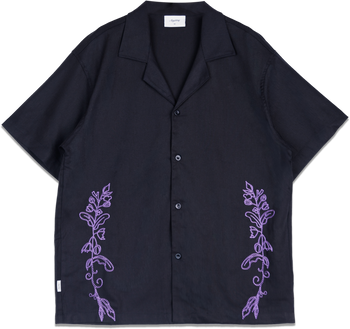 Anything Holiday - Lavender Drift Shirt - Black