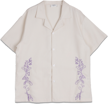 Anything Holiday - Lavender Drift Shirt - Beige