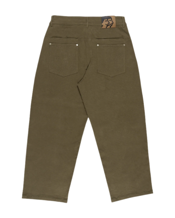 HdPc Less Fancy Pleated Pants - Olive
