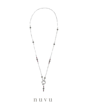 Nuvu Jewel - Blooming Garnet Necklace