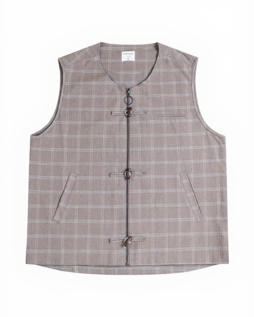 Unlimited Mote - Plaid Toggle Vest