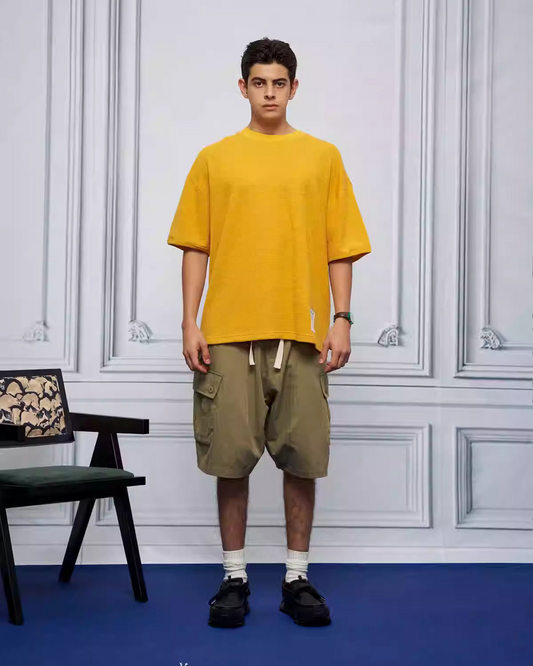 Unlimited Mote - Waffle Tee  - Yellow