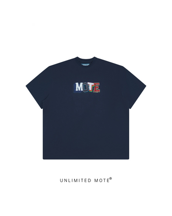 Unlimited Mote - IVY Newspaper Collage Tee – White