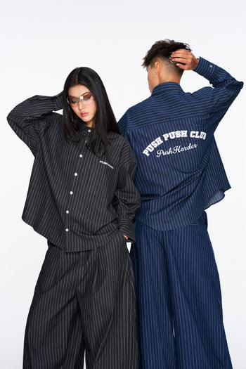 PUSHPUSH - Zenda Oversize Shirt - Black