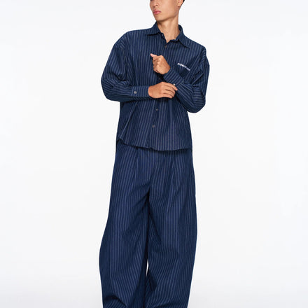 PP - Zenda Ovresize Shirt - Navy