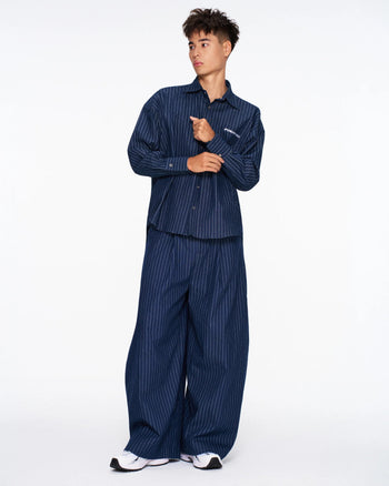 PUSHPUSH - Zenda Oversize Shirt - Navy