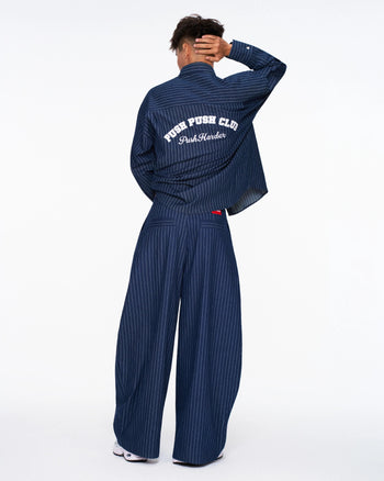 PUSHPUSH - Zenda Oversize Shirt - Navy