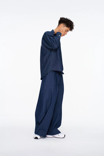 PUSHPUSH - Zenda Oversize Shirt - Navy