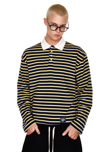 PUSHPUSH - Rugby Polo Shirt - Mustard Yellow