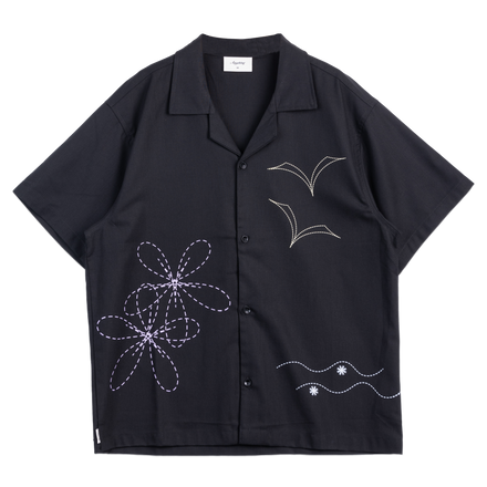 Anything Holiday - Paradise Shirt- Black