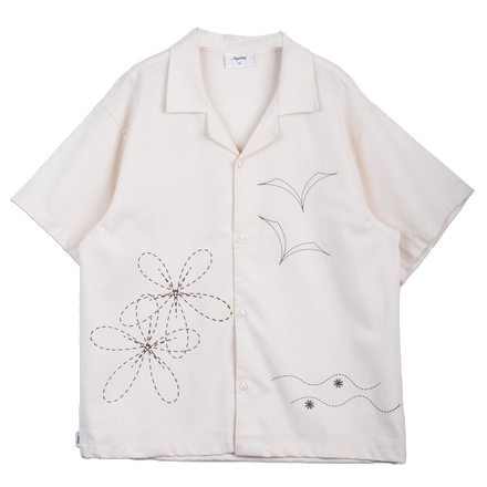 Anything Holiday - Paradise Shirt- Cream