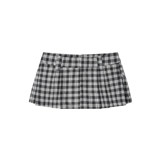PP - Gingham Mini Skirt - Mono