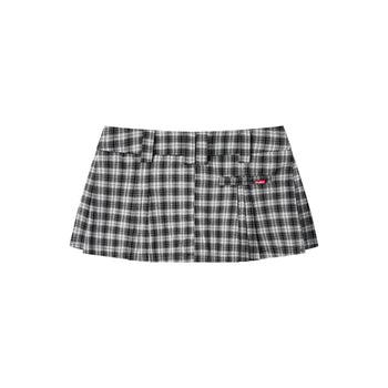 PUSHPUSH - Gingham Mini Skirt - Mono