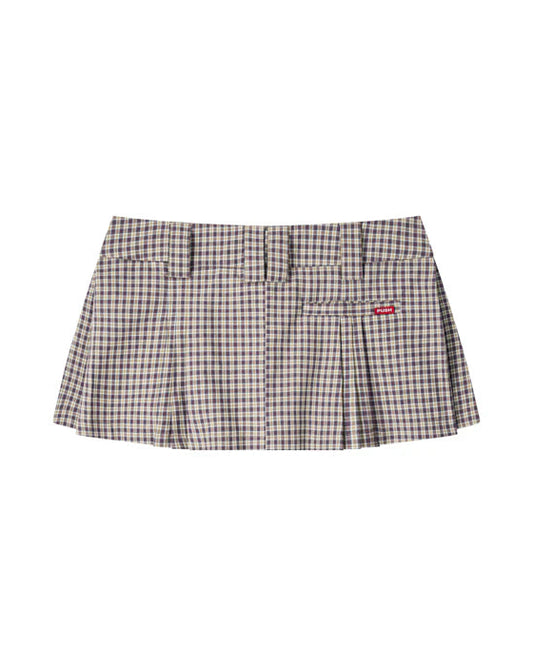 PP - Gingham Mini Skirt - Mauve Gingham