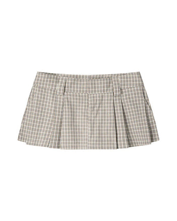 PUSHPUSH - Gingham Mini Skirt - Vintage Gingham