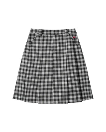 PUSHPUSH - Gingham Midi Skirt - Mono Gingham