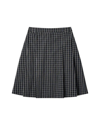 PUSHPUSH - Gingham Midi Skirt - Golden Noir