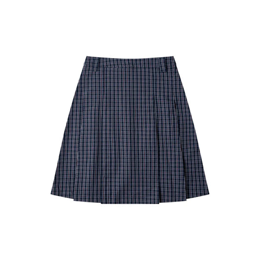 PP - Gingham Midi Skirt - Navy Gingham