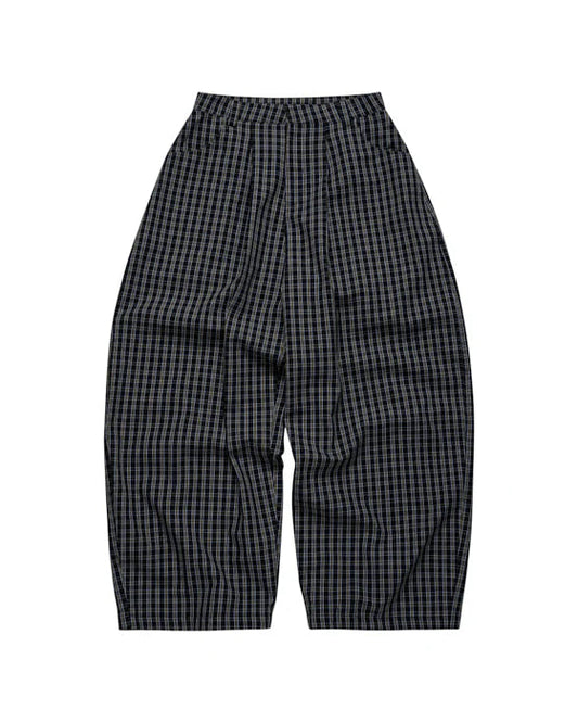 PP - Gingham Wide Pants - Golden Noir