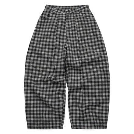 PP - Gingham Wide Pants - Mono