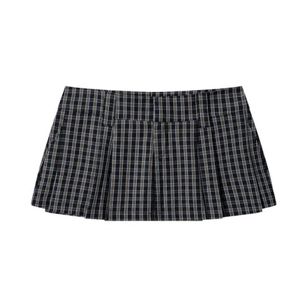 PP - Gingham Mini Skirt - Golden Noir