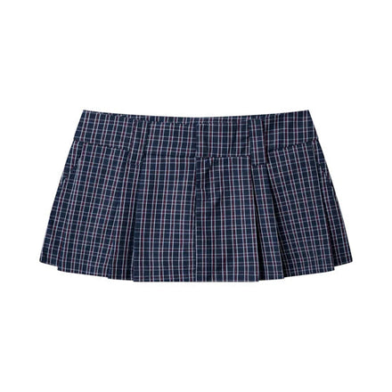 PP - Gingham Mini Skirt - Navy Gingham